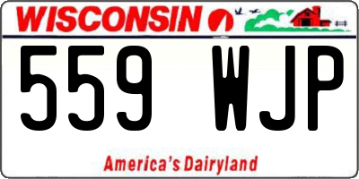 WI license plate 559WJP