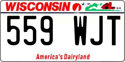 WI license plate 559WJT