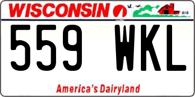 WI license plate 559WKL
