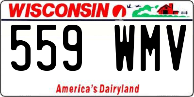 WI license plate 559WMV