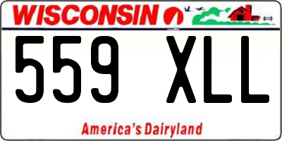 WI license plate 559XLL