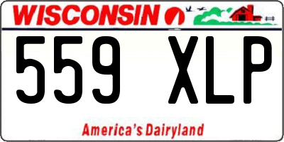 WI license plate 559XLP