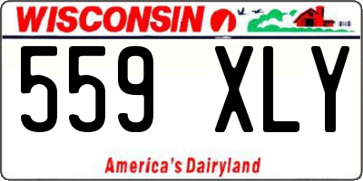WI license plate 559XLY