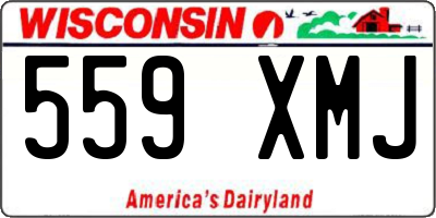 WI license plate 559XMJ