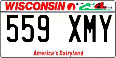 WI license plate 559XMY