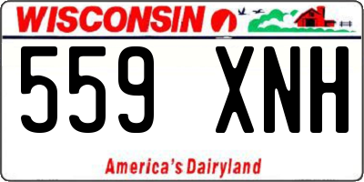 WI license plate 559XNH