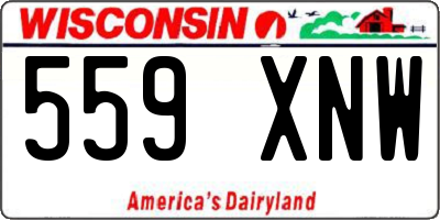 WI license plate 559XNW