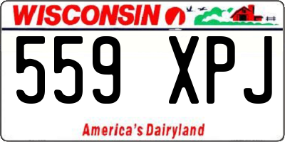 WI license plate 559XPJ