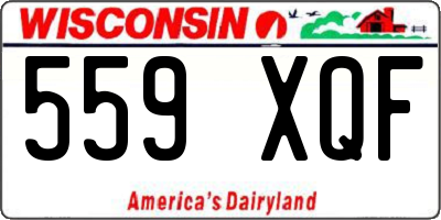 WI license plate 559XQF