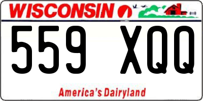 WI license plate 559XQQ