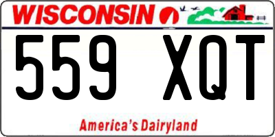 WI license plate 559XQT