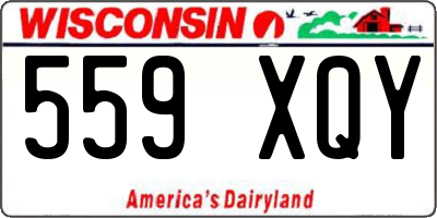 WI license plate 559XQY