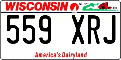 WI license plate 559XRJ
