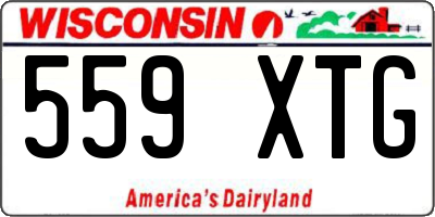 WI license plate 559XTG