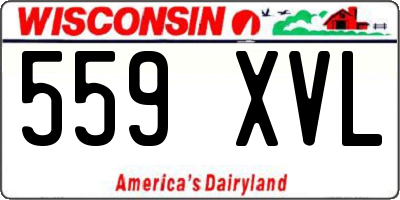 WI license plate 559XVL