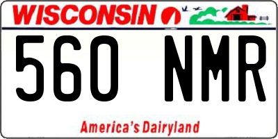 WI license plate 560NMR