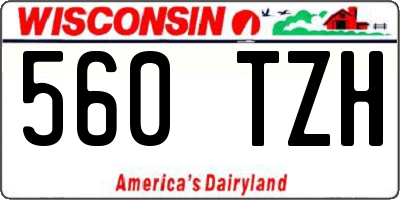 WI license plate 560TZH