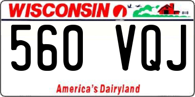 WI license plate 560VQJ