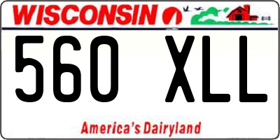 WI license plate 560XLL