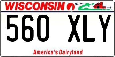 WI license plate 560XLY