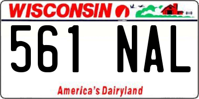 WI license plate 561NAL