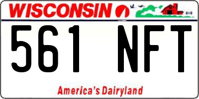 WI license plate 561NFT