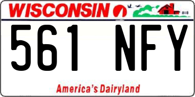 WI license plate 561NFY