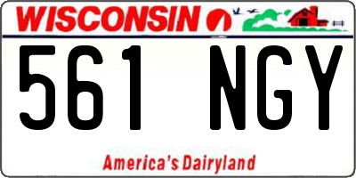WI license plate 561NGY