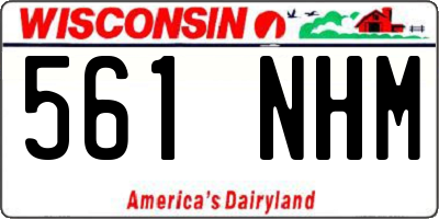 WI license plate 561NHM