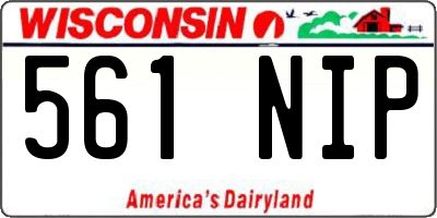 WI license plate 561NIP