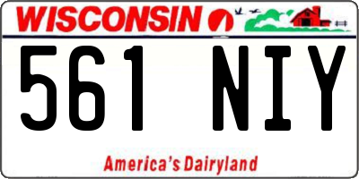 WI license plate 561NIY