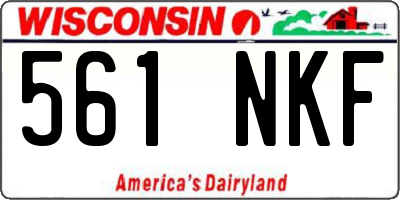 WI license plate 561NKF