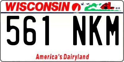 WI license plate 561NKM
