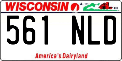 WI license plate 561NLD