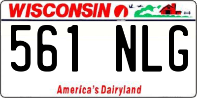 WI license plate 561NLG