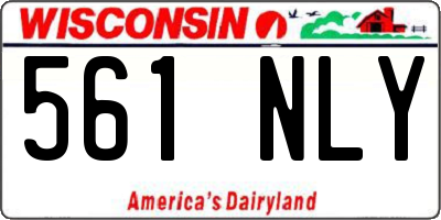 WI license plate 561NLY