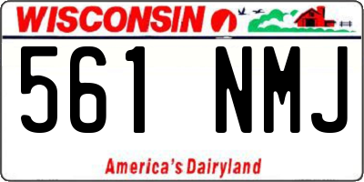 WI license plate 561NMJ