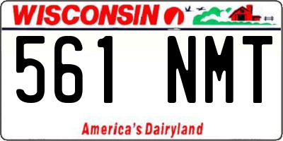 WI license plate 561NMT