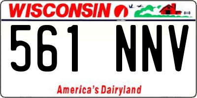 WI license plate 561NNV