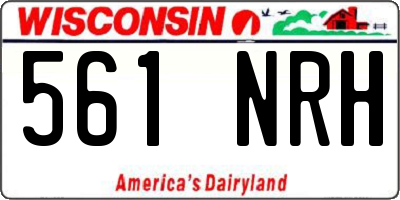 WI license plate 561NRH