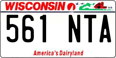 WI license plate 561NTA