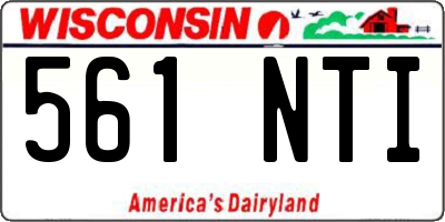 WI license plate 561NTI