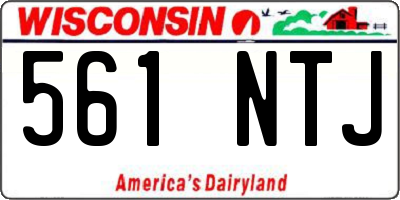 WI license plate 561NTJ