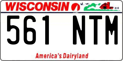 WI license plate 561NTM
