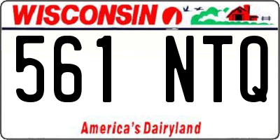 WI license plate 561NTQ