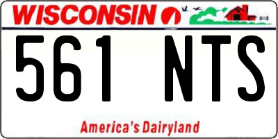 WI license plate 561NTS
