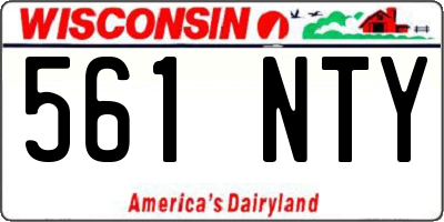 WI license plate 561NTY