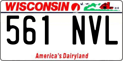 WI license plate 561NVL