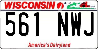 WI license plate 561NWJ