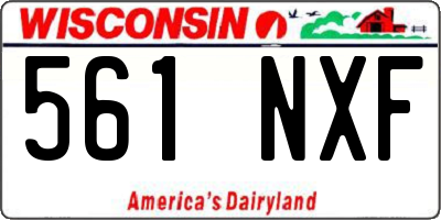 WI license plate 561NXF